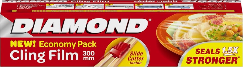 Diamond Ultra Strong Cling Film Wrap, 300mm - Economy Pack - Image 1
